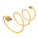 Cat6A Super-Slim Ethernet Patch Cable, UTP, Bare Copper, 32AWG - Yellow