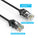 Cat6 28AWG, Pure Bare Copper,RJ45 Slim Ethernet Network Cable - Black