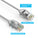 Cat6 28AWG, Pure Bare Copper,RJ45 Slim Ethernet Network Cable - Gray