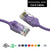 Cat6 28AWG, Pure Bare Copper,RJ45 Slim Ethernet Network Cable - Purple