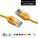 Cat6 28AWG, Pure Bare Copper,RJ45 Slim Ethernet Network Cable - Yellow