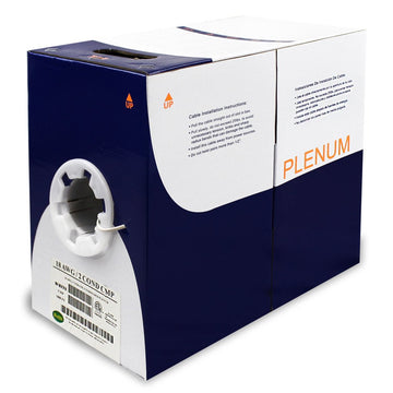 Wavenet 18/2 Control Cable  Plenum White Reelex II 1000ft Box, ETL