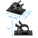 Nylon Self Adhesive Cable Management Clip Round Type 100-Pack