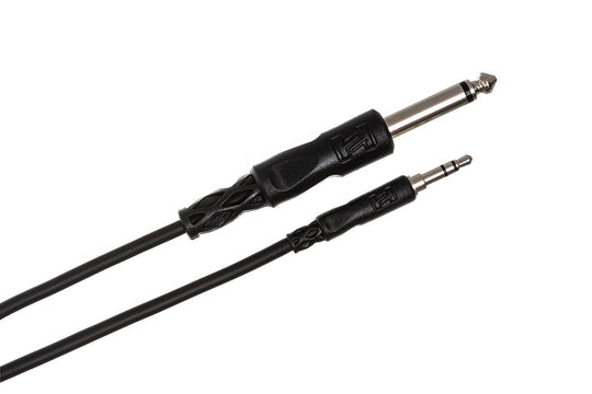 Hosa 1/4" TS to 3.5mm TRS Mono Interconnect, 10ft