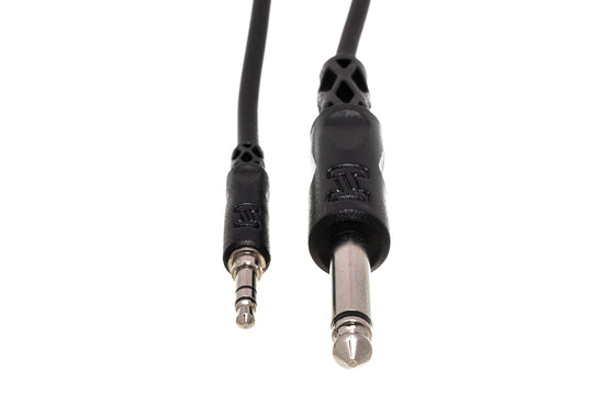 Hosa 1/4" TS to 3.5mm TRS Mono Interconnect, 10ft