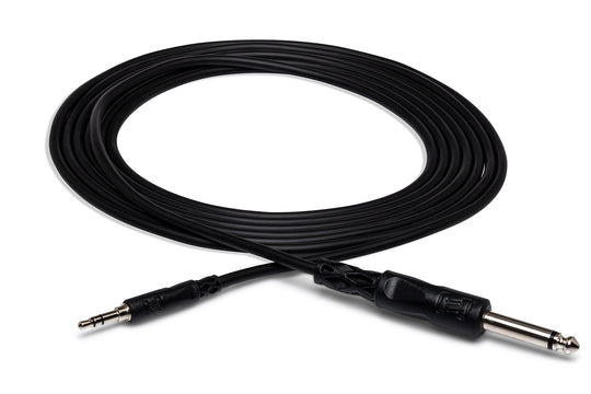 Hosa 1/4" TS to 3.5mm TRS Mono Interconnect, 10ft