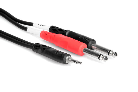 Hosa 3.5 mm TRS to Dual 1/4" TS Stereo Breakout