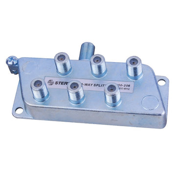 Vanco 6-Way Signal Splitter with Built-In Grounding Block, CPZ6