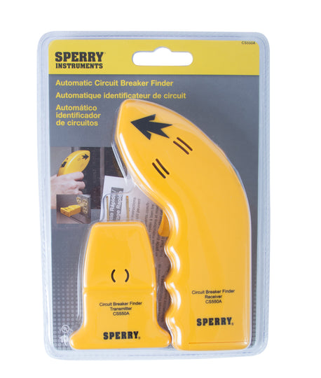 Sperry Instruments CS550A Circuit Breaker Finder, Identifies Correct Circuit or Fuse, Audible/Visual Alert, 120V AC, 50 to 60Hz, CS550A