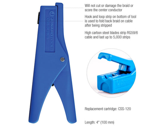 Jonard Tools COAX Cable Stub End Stripper (10 mm/10 mm)