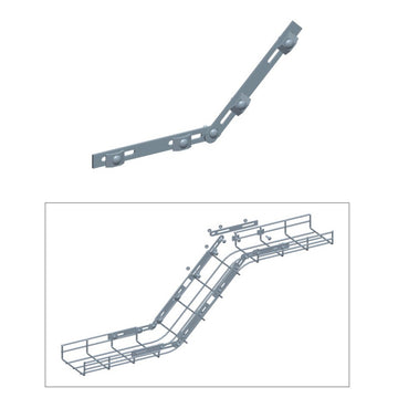 Quest Cable Tray Adjustable Connector, Zinc