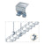 Quest Cable Tray Ceiling Hanging Hooks, Zinc