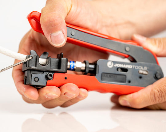 Jonard Tools 360° Compression Tool for Long RG6, & RG11 Style F Connectors
