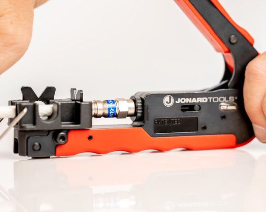 Jonard Tools 360° Compression Tool for Long RG6, & RG11 Style F Connectors