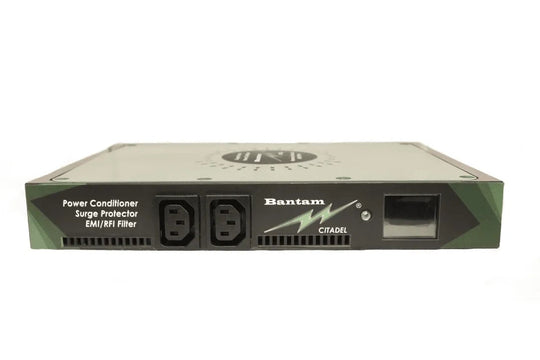 Bantam Citadel Power Conditioner with Rack, Table and Desk Mount, 8-outlets, LCD