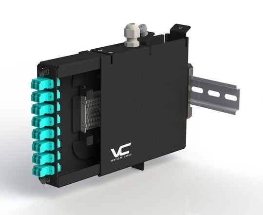 Vertical Cable DIN-Rail Modular LGX Optic Fiber Cassette