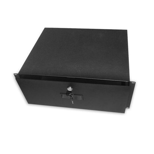 Quest Locking Storage Drawer Shelf, 19" x 14"D, Black