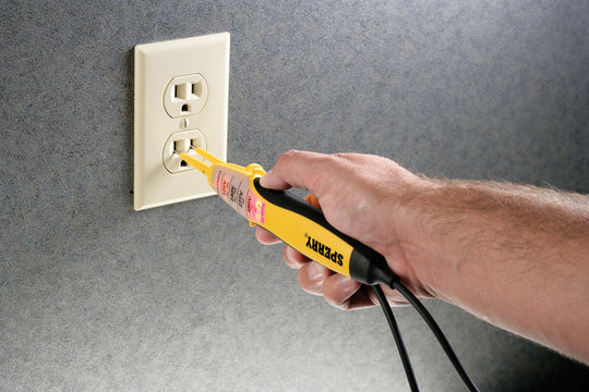 Sperry Instruments Heavy Duty 4-Range Voltage-Continuity Tester, 80-480 V AC/DC, 1/Ea, ET6207