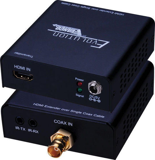 Evolution HDMI® over Single Coax Extender w/IR, 1080p, 396ft/120m