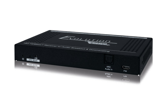 Evolution 2.0 HDBaseT POC Downscaling Receiver IR, RS-232, Digital Audio In&Out, ARC