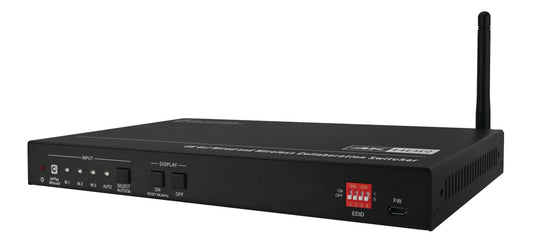 Evolution 4K 4×1 Multi-Format Wireless Collaboration Switcher w/ Wired & Wireless Connectivity