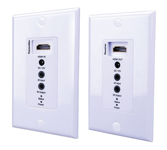 Evolution HDMI® over Single Cat5e/Cat6 Cable Wall Plate Extender with PoE, EVWP2006