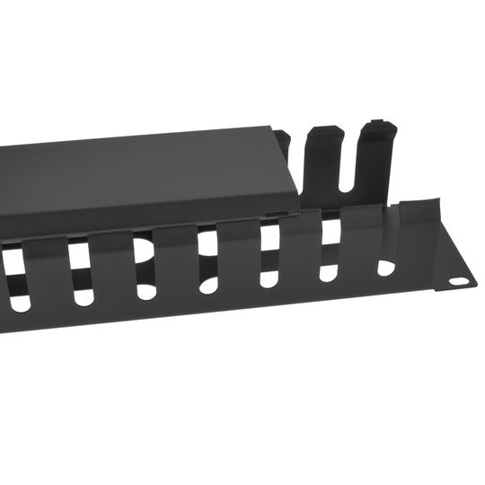 Cable Manager 12-Finger Duct with Cover - 2U
