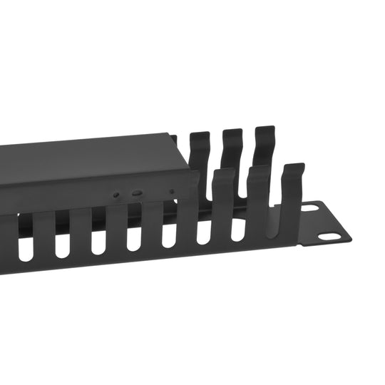 Cable Manager 24-Finger Duct with Cover - 1U