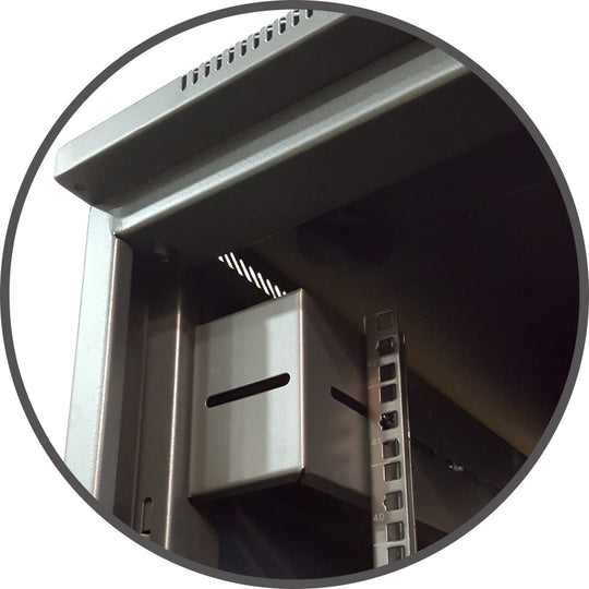 Quest Floor Enclosure w/ Vented Mesh Door, 23"W x 23"D - 34U