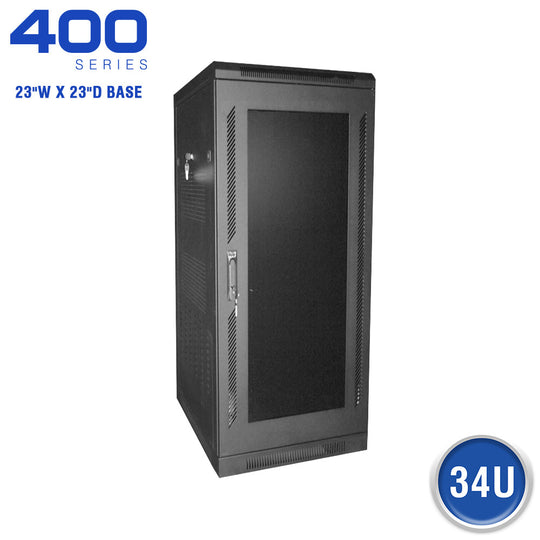 Quest Floor Enclosure w/ Smoked Acrylic Door, 23″W x 23″D - 34U