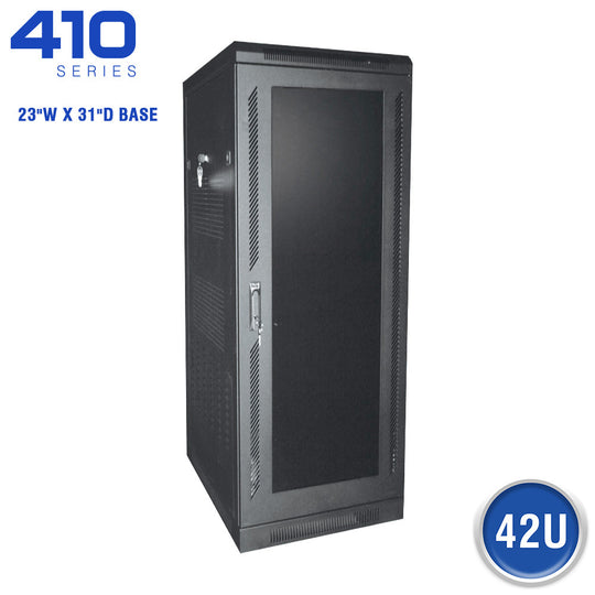 Quest Floor Enclosure w/ Smoked Acrylic Door, 23"W x 31"D - 42U