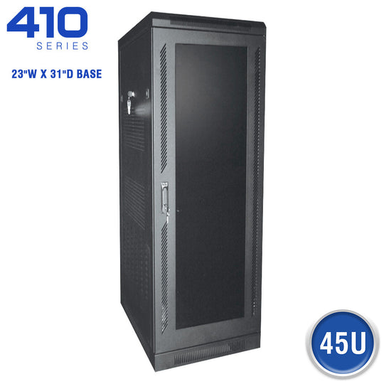 Quest Floor Enclosure w/ Smoked Acrylic Door, 23"W x 31"D - 45U