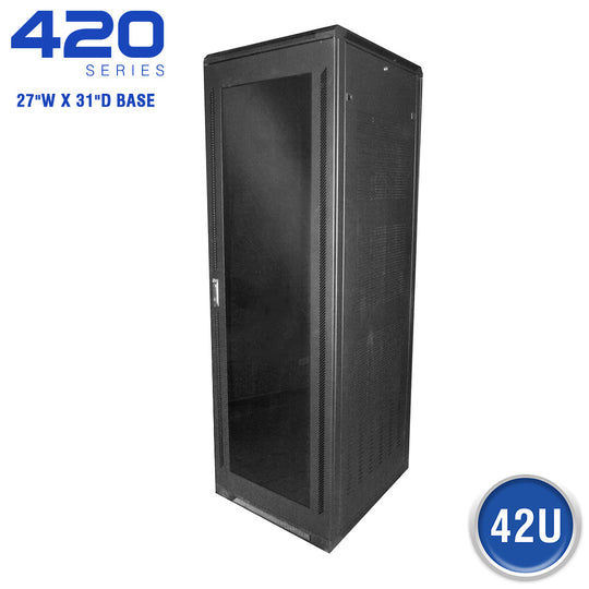 Quest Floor Enclosure w/ Smoked Acrylic Door, 27"W x 31"D - 42U
