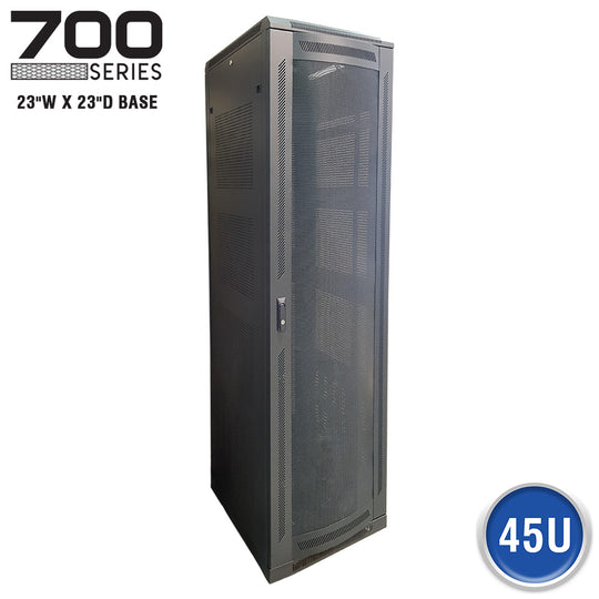 Quest Floor Enclosure w/ Vented Mesh Door, 23"W x 23"D - 45U