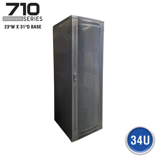 Quest Floor Enclosure w/ Vented Mesh Door, 23″W X 31″D - 34U