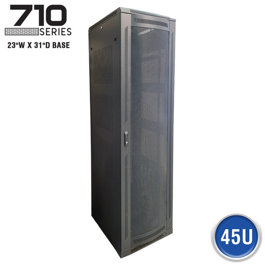 Quest Floor Enclosure w/ Vented Mesh Door, 23″W X 31″D - 45U