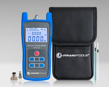Jonard Tools Fiber Optic Power Meter With VFL-25125 LC Adapter, FPM-50A