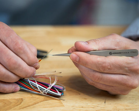 Jonard Tools Fiber Optic Tweezers, 5"