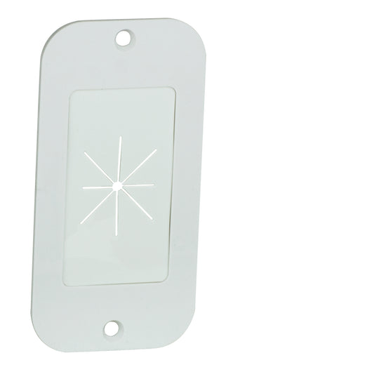 DataComm Expandable Media Box w/ Duplex Receptacle, 45-0051-WH