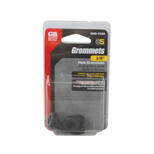 Gardner Bender GHG-1538 3/8 inch (9.5 mm) Inside Diameter Grommet, (5/Pck)