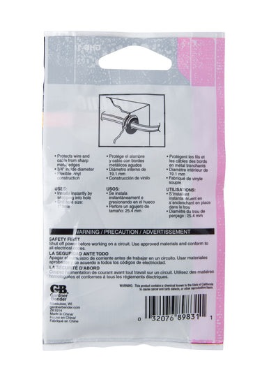Gardner Bender GHG-1575 3/4 inch Inside Diameter Grommet, (3/Pck)