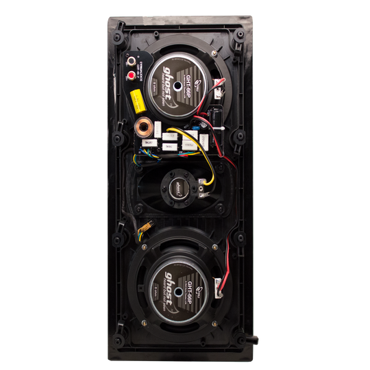 TruAudio Ghost Ht™ Series In-Wall Frameless LCR Speaker, Dual 6 1/2" Injected Poly Woofers