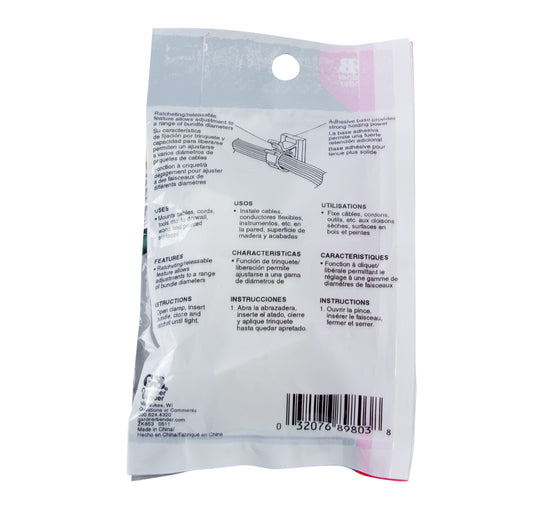 Gardner Bender GKK-1538 Plastic Kwik Clip, (6/Pck)