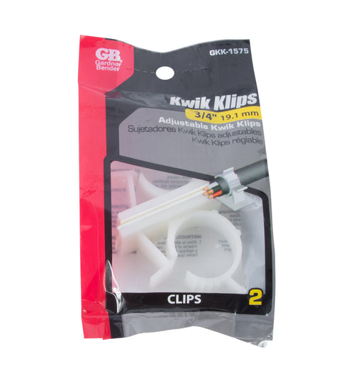 Gardner Bender GKK-1575 Plastic Kwik Clip, (2/Pck)