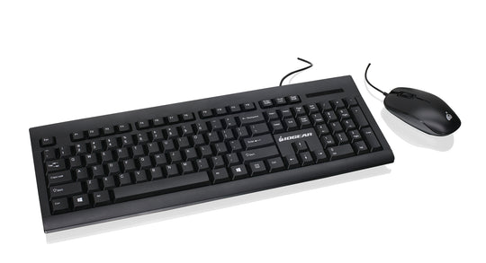 IOGEAR Spill-Resistant Keyboard and Mouse Combo, GKM513B