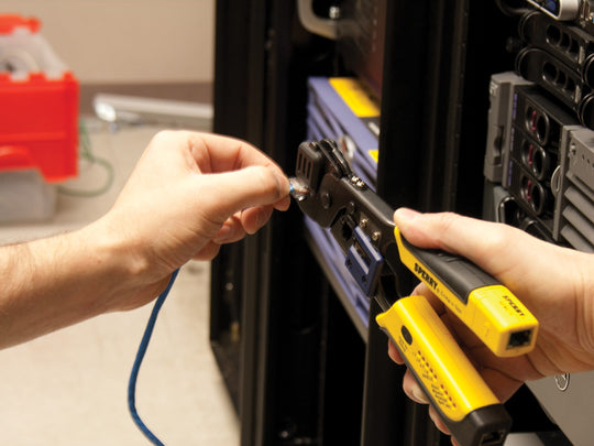 Sperry Instruments Crimp-n-Test RJ-45 and RJ-11 Crimping Tool with Built-in Tester, 1/Ea, GMC-3000