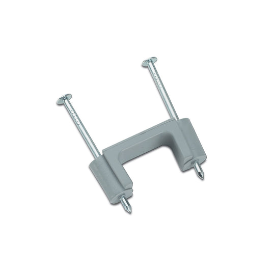 Gardner Bender #4/0 SEU Polyethylene Service Entrance Cable Strap Staple, Zinc-Plated Nails, Grey, Wood, (2-Pk), GSE-402