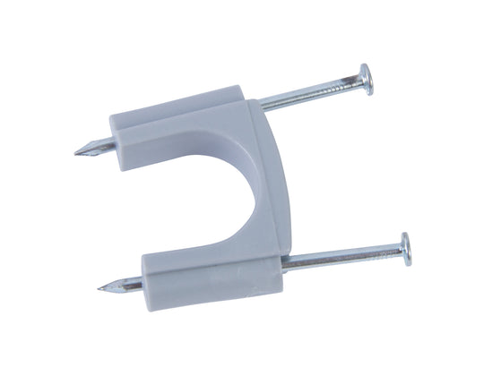 Gardner Bender 3/4" (19.05 mm) Polyethylene Service Entrance Cable Strap Staple, Grey, #6 SER, Wood (5-Pk), GSE-505