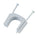 Gardner Bender 3/4" (19.05 mm) Polyethylene Service Entrance Cable Strap Staple, Grey, #6 SER, Wood (5-Pk), GSE-505