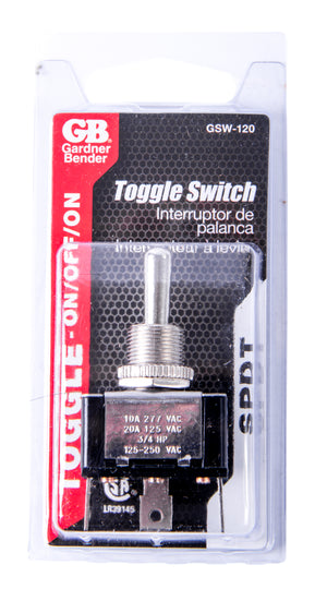 Gardner Bender SPDT Toggle Switch, GSW-120